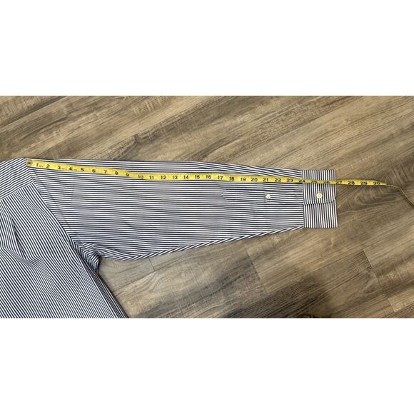 Chase Edward Golf Stripe Blue White Button Down Long Sleeve Men Shirt XL NWT - Picture 4 of 7